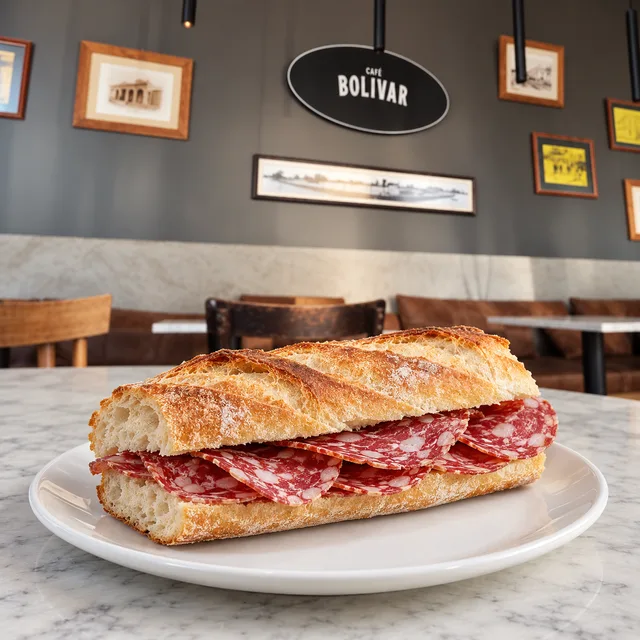Imagen ilustrativa de Baguette de salame