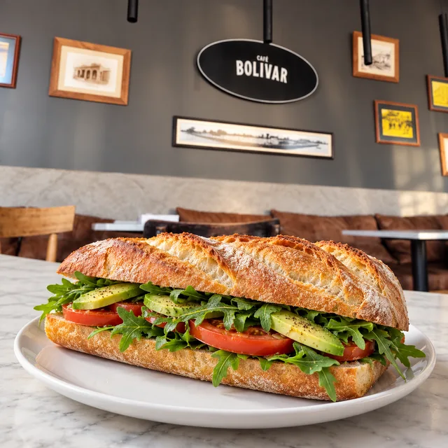 Imagen ilustrativa de Baguette vegetariana