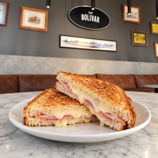 Imagen ilustrativa de Tostado de jamón y queso